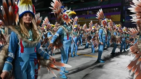 Samba School parade 2025 Stock Footage 308471259