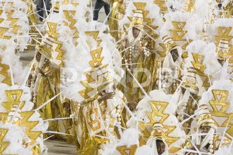 Samba school parade Salgueiro Stock Photos