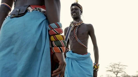 Samburu Warriors Stock Footage 94524748