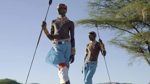 Samburu Warriors Stock-Footage 95479767