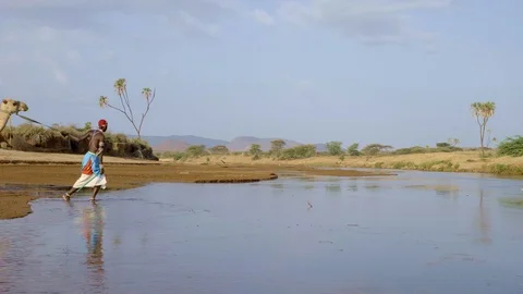 Samburu Warriors Stock Footage 95833953