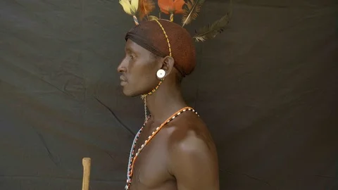 Samburu Warriors Stock-Footage 96145895
