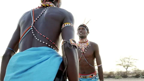Samburu Warriors Stock-Footage 134496400