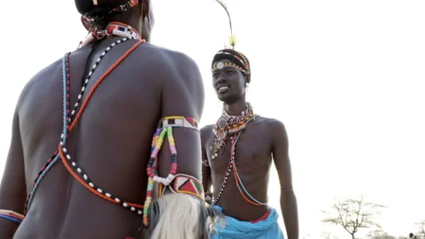 Samburu Warriors Video stock 134496439