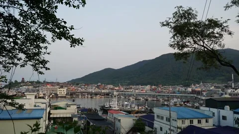 Samcheonpo Port Timelapse 스톡 동영상 317536716