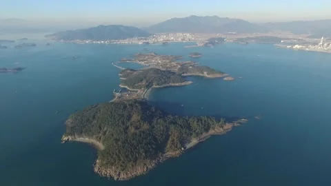 Samcheonpo Sinsu Island 2 스톡 동영상 317536707