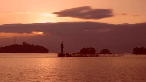 Samcheonpo Siran Sunset Timelapse 스톡 동영상 317532085