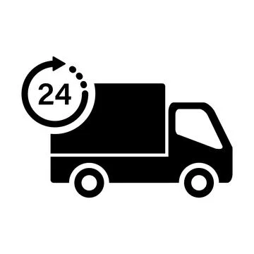 Same day delivery icon vector for graphic design, logo, website, social media 스톡 일러스트