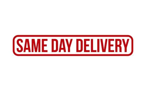 Same Day Delivery rubber grunge stamp seal vector Stock-Illustration