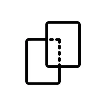 The same layers icon vector outline illustration Illustrazione stock