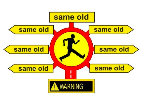 Same old Same old Stock Illustration