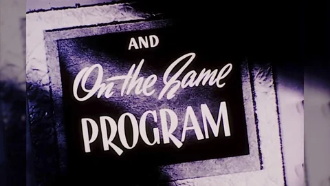 On The Same Program Together With Theater Vintage Movie Film Title Movie Retro Stock Footage 84331605