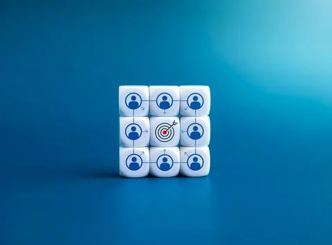 Same target, teamwork, organization, colleague, team collaboration concepts.. Stock Photos