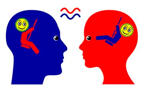 Same Wavelength Stock Illustration