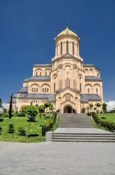 Sameba cathedral in tbilisi Stock Photos