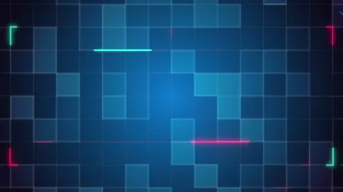 Sameless square hud video background animation. Stock Footage 247320355