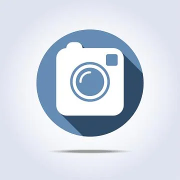 Сamera simple icon Stock Illustration
