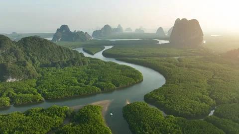 Samet Nang Chee Viewpoint, Phang Nga Province, beautiful sea of ​​Thailand Video stock 296047475