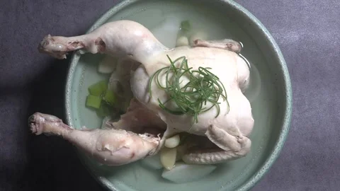 Samgyetang as a nutritious dish. Stock Footage 294003694