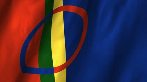 Sami Waving Flag Stock Footage 12358651