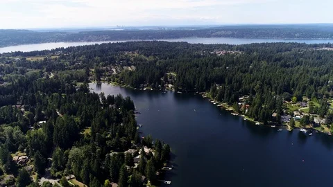 Sammamish Aeial	 Stock Footage 114564380
