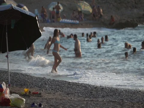 Sammer beach Stock Footage 78638413