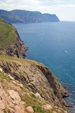 Sammer coast view Stock Photos