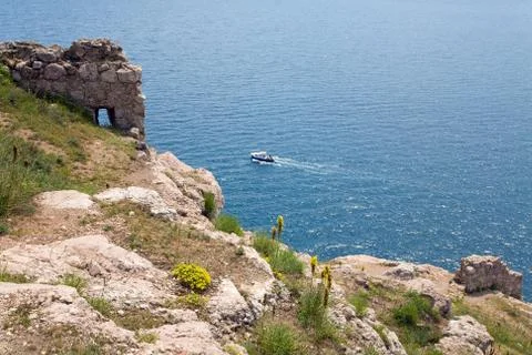 Sammer coast view Stock Photos