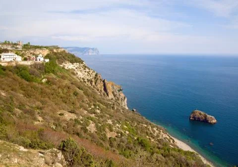 Sammer coast view Foto stock