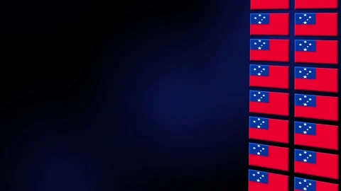 Samoa Flag Animated Background 3d Animat... | Stock Video | Pond5
