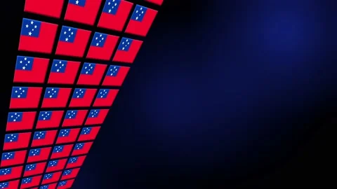 Samoa Flag Animated Background 3d Animat... | Stock Video | Pond5