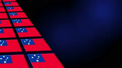 Samoa Flag Animated Background 3d Animat... | Stock Video | Pond5