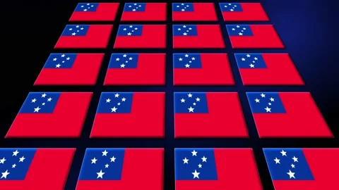 Samoa Flag Animated Background 3d Animat... | Stock Video | Pond5