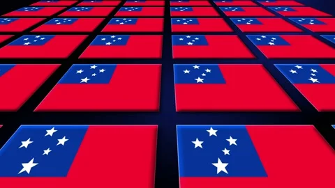 Samoa Flag Animated Background 3d Animat... | Stock Video | Pond5