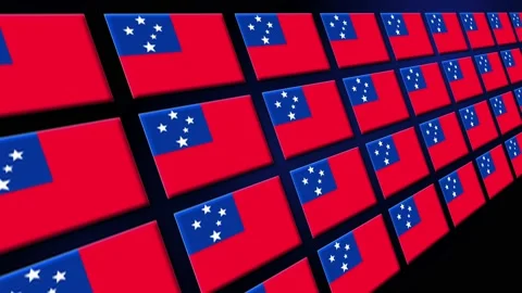 Samoa Flag Animated Background 3d Animat... | Stock Video | Pond5