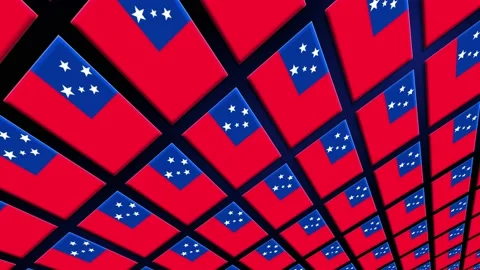 Samoa Flag Animated Background 3d Animat... | Stock Video | Pond5