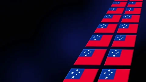 Samoa Flag Animated Background 3d Animat... | Stock Video | Pond5