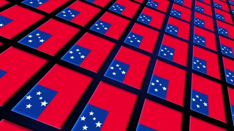 Samoa Flag Animated Background 3d Animat... | Stock Video | Pond5