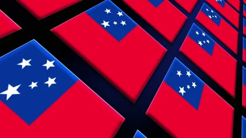 Samoa Flag Animated Background 3d Animat... | Stock Video | Pond5