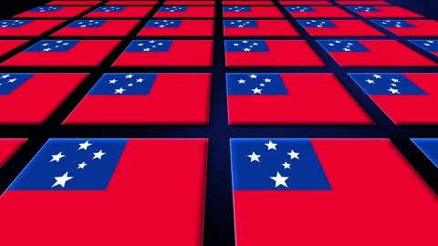 Samoa Flag Animated Background 3d Animat... | Stock Video | Pond5