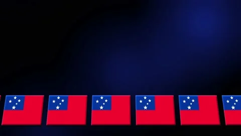 Samoa Flag Animated Background 3d Animat... | Stock Video | Pond5