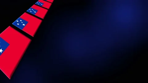 Samoa Flag Animated Background 3d Animat... | Stock Video | Pond5