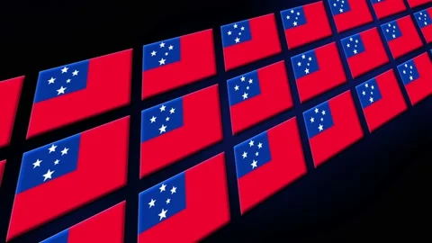 Samoa Flag Animated Background 3d Animat... | Stock Video | Pond5