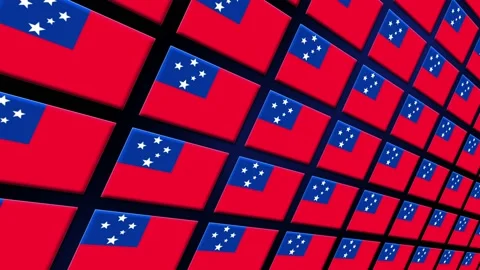 Samoa Flag Animated Background 3d Animat... | Stock Video | Pond5