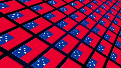 Samoa Flag Animated Background 3d Animat... | Stock Video | Pond5