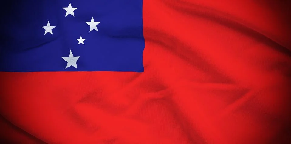 Samoa Flag Stock Illustration