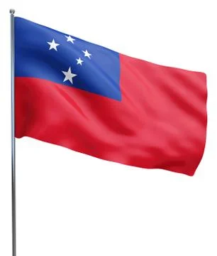 Samoa Flag Image Stock Illustration