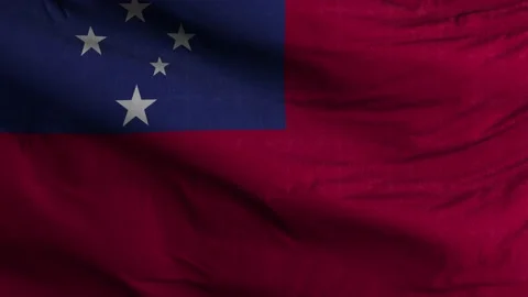 Samoa Flag Textured Waving Background 4K 動画素材 147107605