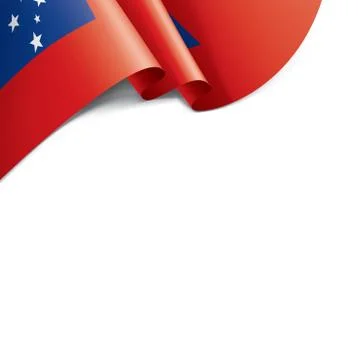 Samoa flag, vector illustration on a white background. Stock Illustration