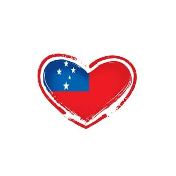 Samoa flag, vector illustration on a white background. Stock Illustration